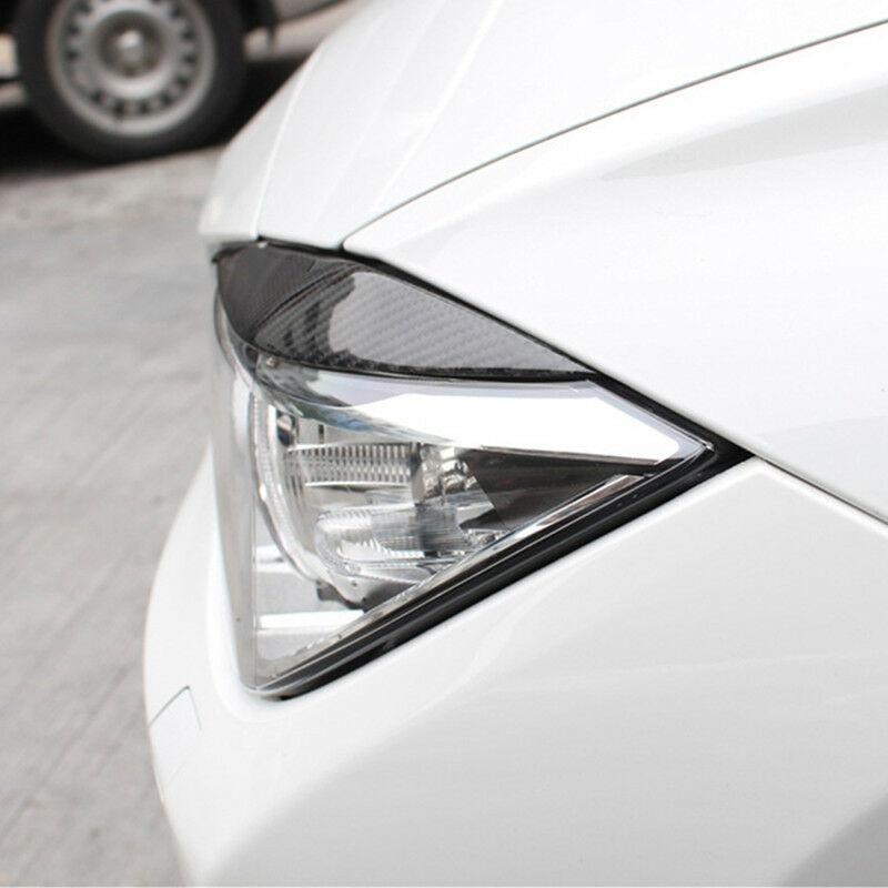 2pcs Carbon Fiber Headlight Eyebrow Eyelid Cover For BMW 3 Series F30 2013-2017 Automobiles Exterior Accessories