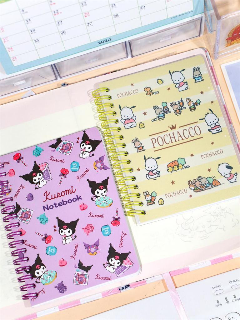 A6 Coil Notebook - Cute Diary with Color Pages for Elementary Students