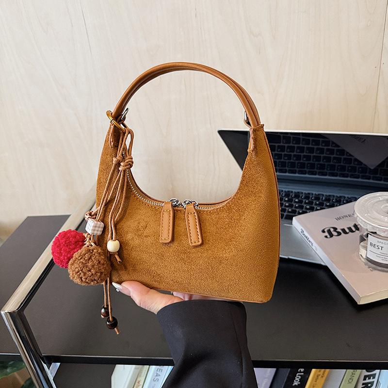 High-end niche bag women's autumn and winter new retro messenger bag casual portable dumpling bag