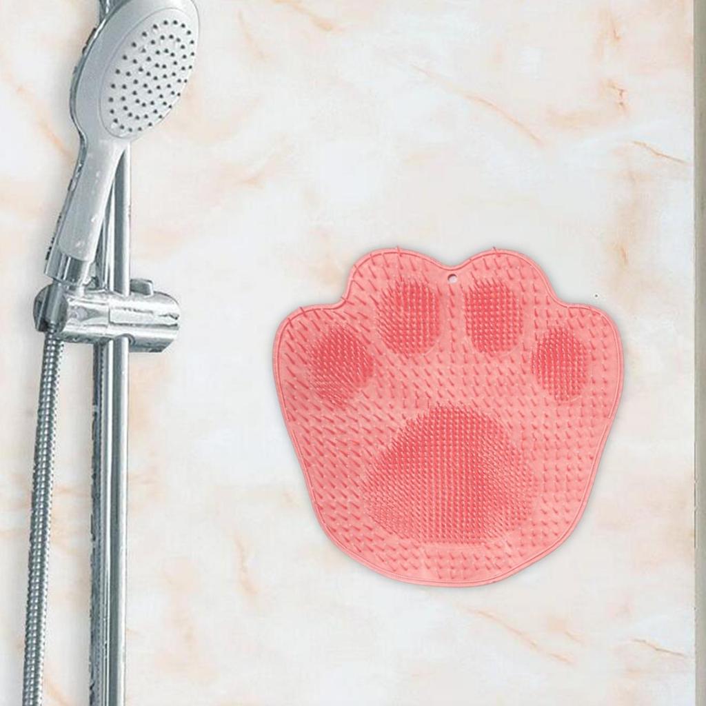 Shower Foot Scrubber with Suction Cups Foot Washing Brush Mat for Female Friends Women