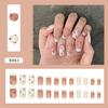 24/30Pcs/Set Fake Nails with Glue Square Long Nail Extension Removable Home Salon Women Girls