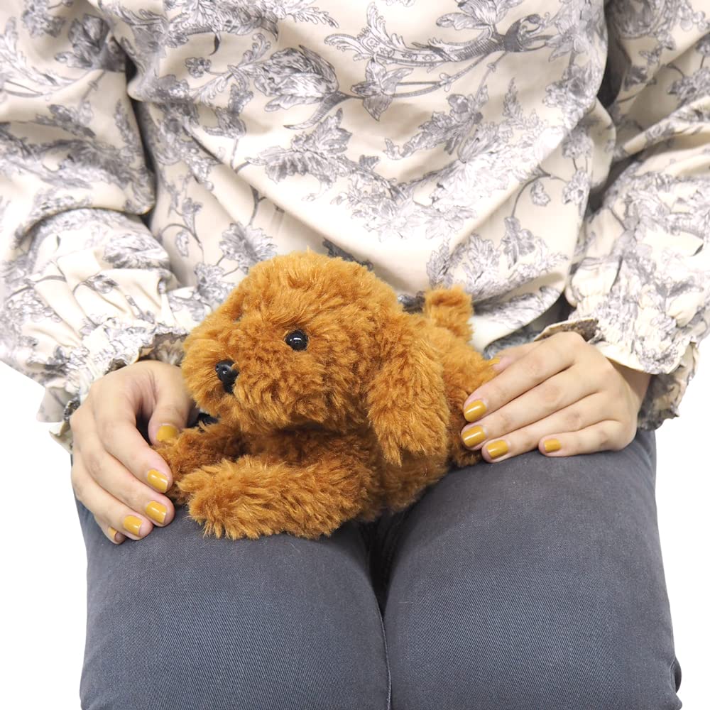 Sunlemon Колено Игрушка Собака Пудель Коричневый SS 15 x 12 x 26см Мягкая игрушка P-8082