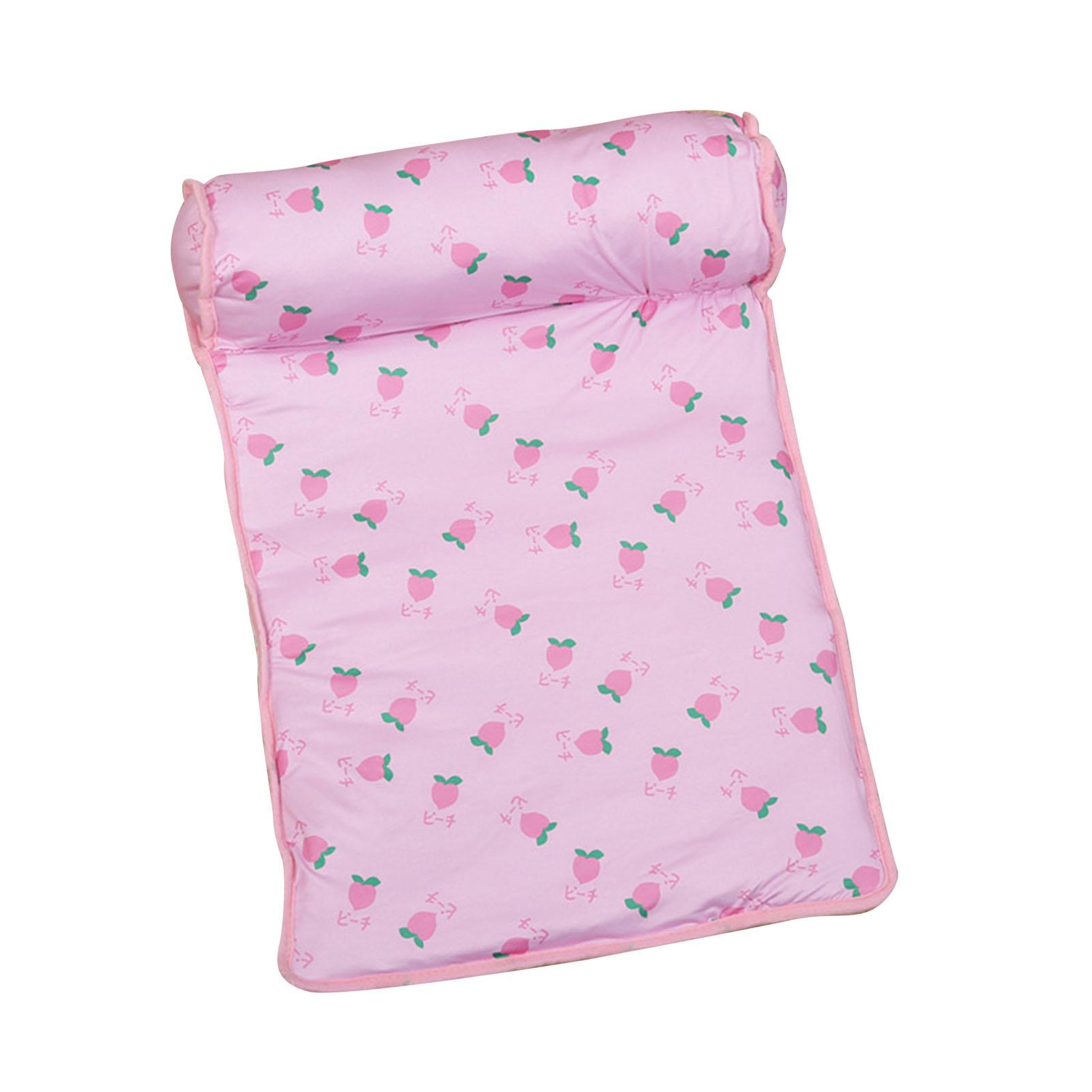 

Pet Cooling Mat with Pillow Washable Ice Silk Summer Pet Self Cooling Pad for Cats and Small Medium Dogs Pink S S 8.9 X 1.5in рожевий