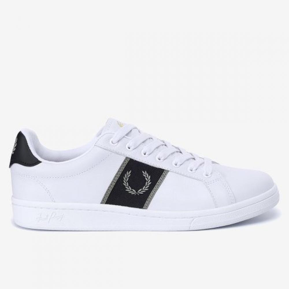Fred Perry Мужские Белые Кроссовки B721 Кожаные 250