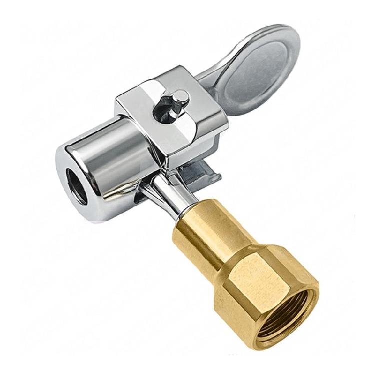 Double Wheel Suitable Tire Inflation Chuck Features Secure Locking Air Valves Designs Suitable for Heavy Duty Trucks