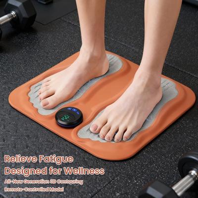 3D Foot Massage Device W/ 6 Modes Portable Rechargeable Muscle Stimulator Electric Feet Massager for Home and Travel Ankles Legs