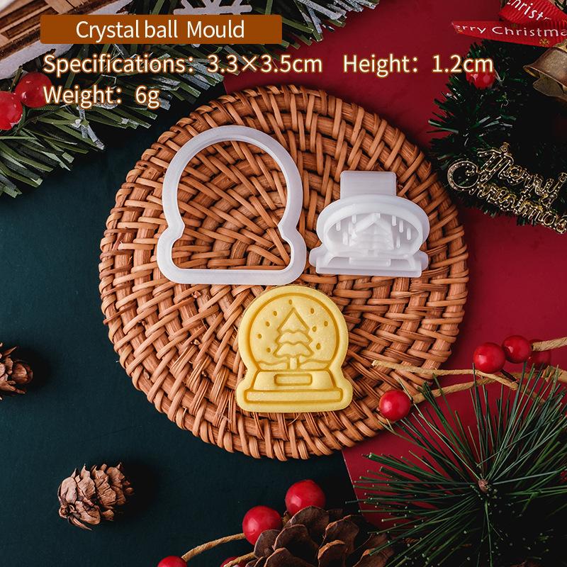 Christmas Series Cookie Mold Durable Cartoon Gingerbread Man Santa Claus Cartoon Mini Multi Style Home DIY Baking Tool