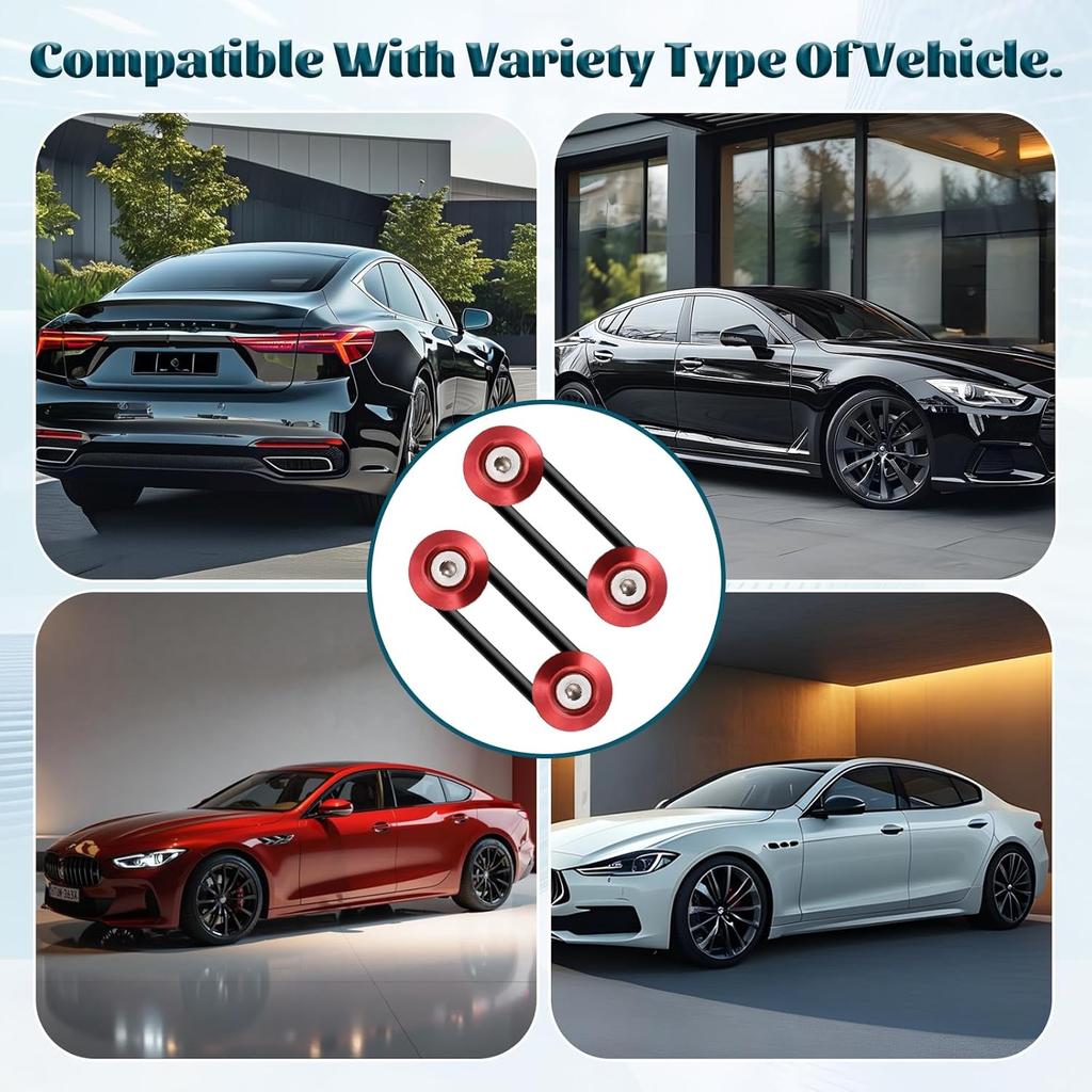 20 Pcs Bumper Quick Release O Rings Bumper Fasteners Washers Replacement Quick Release Rubber Bands Washers for Car Bumper (Black)