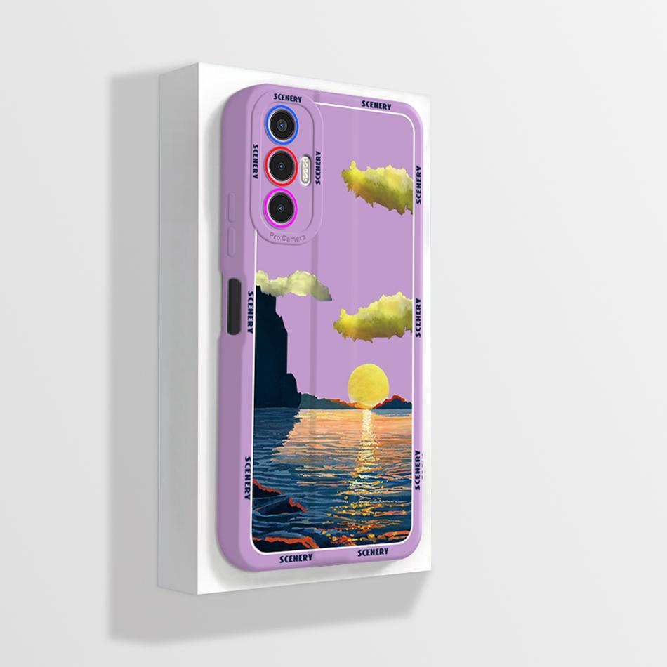 For Tecno Pova 3 Case Pova3 6.9inch Soft TPU Matte Camera Protective Flower Phone Cases For Tecno Pova 3 Fundas Cover LF7n Coque