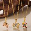 Retro Style Dripping Oil DIY Girl Fox Pendant Necklace Cute Versatile Heavy Industry Design Jewelry Woman