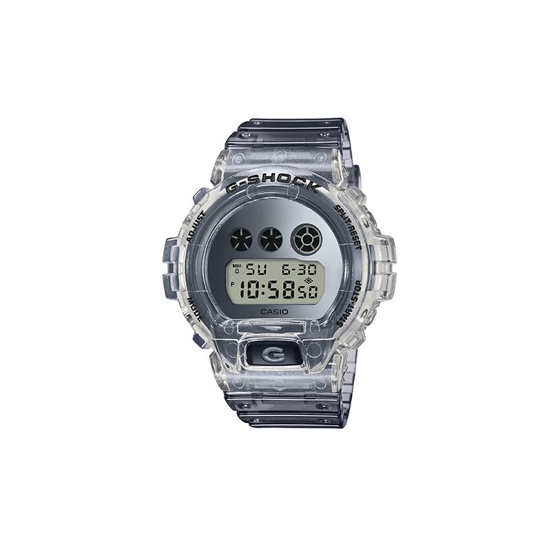 

CASIO G-SQUAD series G-SHOCK See thru ice tough limited series translucent digital display waterproof movement Quartz resin strap men s DW-6900SK-1PRS серебряный