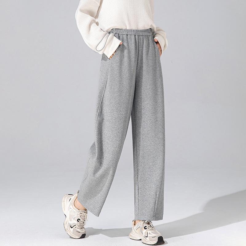 Petite High Waist Slimming Maternity Harem Pants - Autumn/Winter Style Medium светло-серый