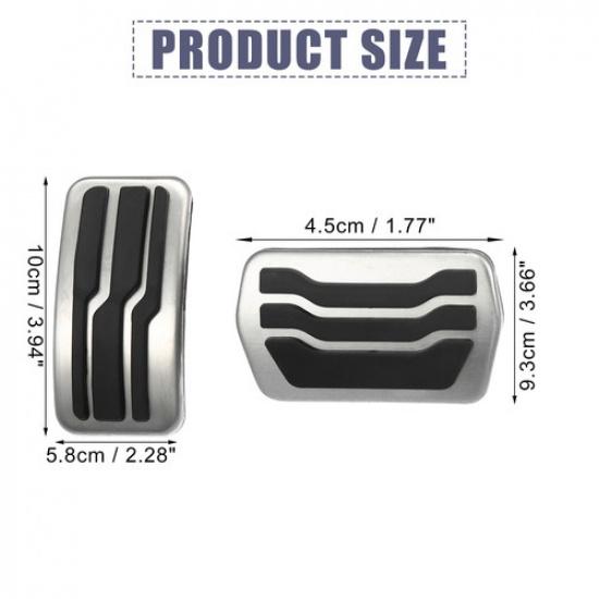 TWO Accelerator Pedal and Brake Pedal Cover Set  for Ford Escape 2001-
