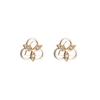 Mezmic Brave, 14K Gold, Cognac Diamond Earrings