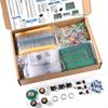 1900pcs Mega Electronic Component Kit - Capacitors, Resistors, LEDs, Transistors, Diodes, DC Jacks, PCB - DIY Projects