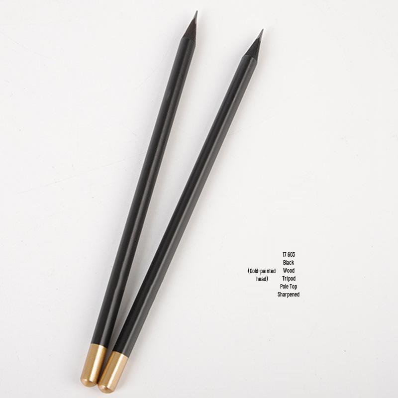 Eco-friendly Custom Engraved Pencil for Hotels, Conferences, and Education - Black Wood