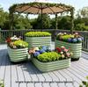 45cm Movable Metal Planter Box for Flowers and Vegetables - Ideal for Outdoor Balcony, Courtyard, or Rooftop Gardens.