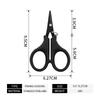 Titanium Coating Stainless Steel Fishing Scissor Plier Cut Braid Line Cutter Plies Carp Fishing Accessories Tools