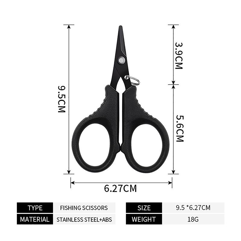 Titanium Coating Stainless Steel Fishing Scissor Plier Cut Braid Line Cutter Plies Carp Fishing Accessories Tools