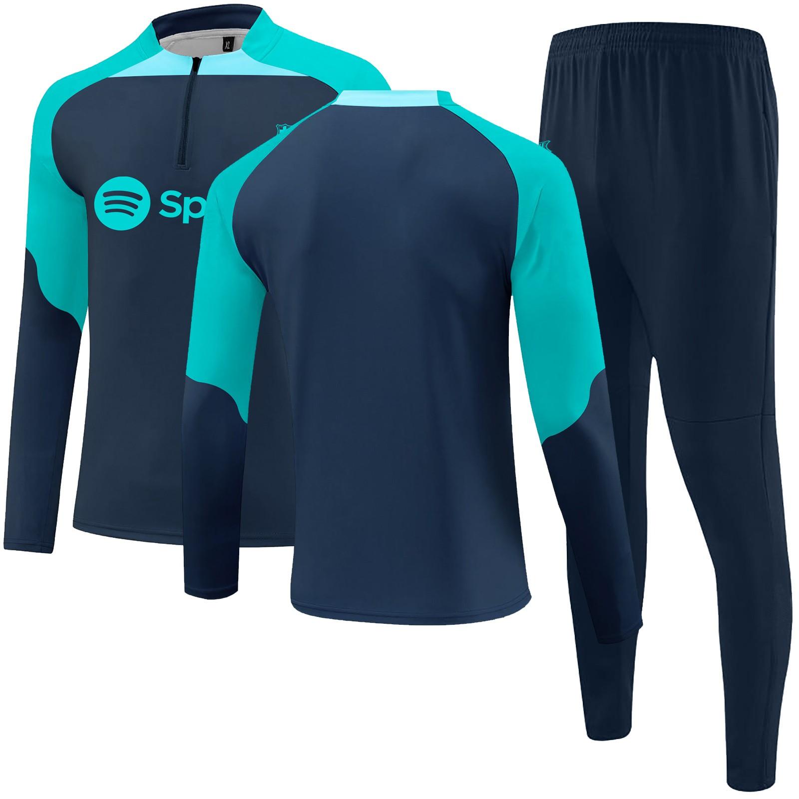 

Футбольный костюм Футбольный клуб Мужской с длинным рукавом Спортивная одежда Дышащий Спортивный тренировочный Фитнес Беговой костюм M