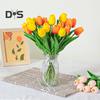 10 Stück künstliche Tulpen mit Stiel, realistisch, für Zuhause, Büro, Tischdekoration, Hochzeit, Kunstblumenzweig, künstliche Blumenarrangement, Dekoration, Foto