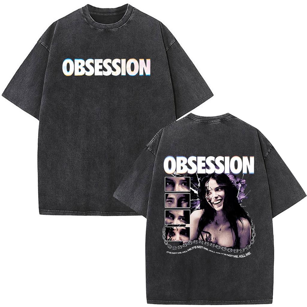 Maglietta Nikki Lavata Vintage Ossessione Film Horror Uomo Donna Moda Magliette Gotica Cotone Oversize Manica Corta