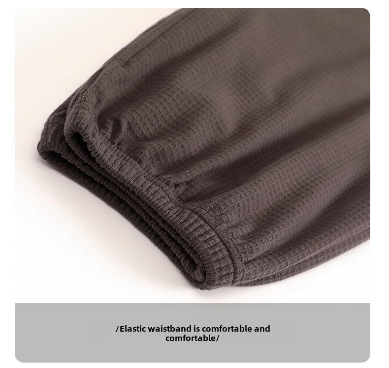 Men's Korean-Style Cotton Pajamas - Long Sleeve, Casual, Seasonal Homewear