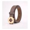 New Genuine Leather Women's Belt Texture Versatile Casual Women's Pure Cowhide Letters Belt Wide Belt