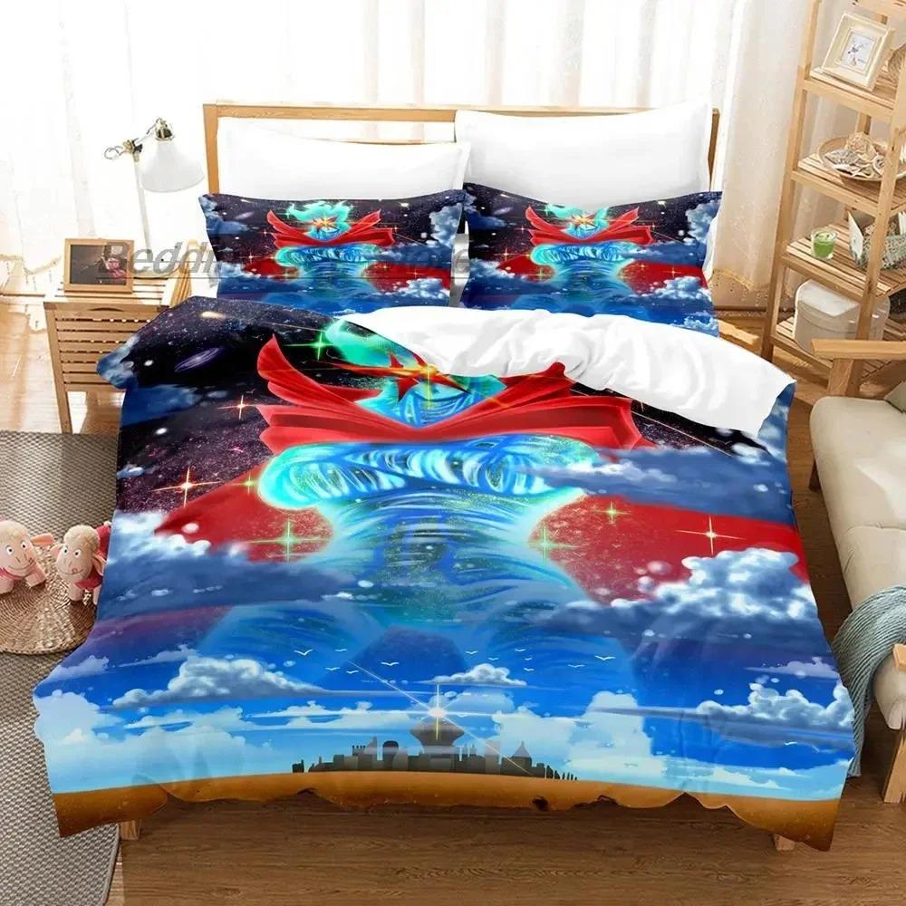 Tengen Toppa Gurren Lagann Bedding Sets,Girls Bed Supplies Set Duvet Cover Bed Comforter Set Bedding Set