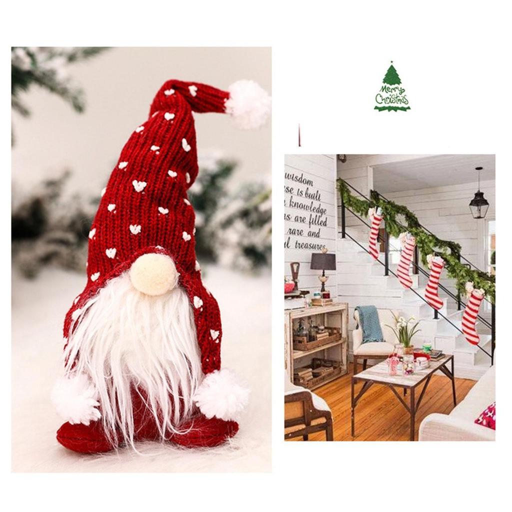 Gnomo di Natale Ornamenti per bambole di peluche Figura di Gnomo di Babbo Natale Forniture per decorazioni per la casa per feste di Natale – acquista a prezzi convenienti sul marketplace