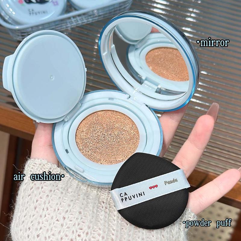 Cappuvini Matte Silky Moisturizing Concealer Air Cushion Natural Makeup Holding Water Resistant Cream Cushion Skin Foundation