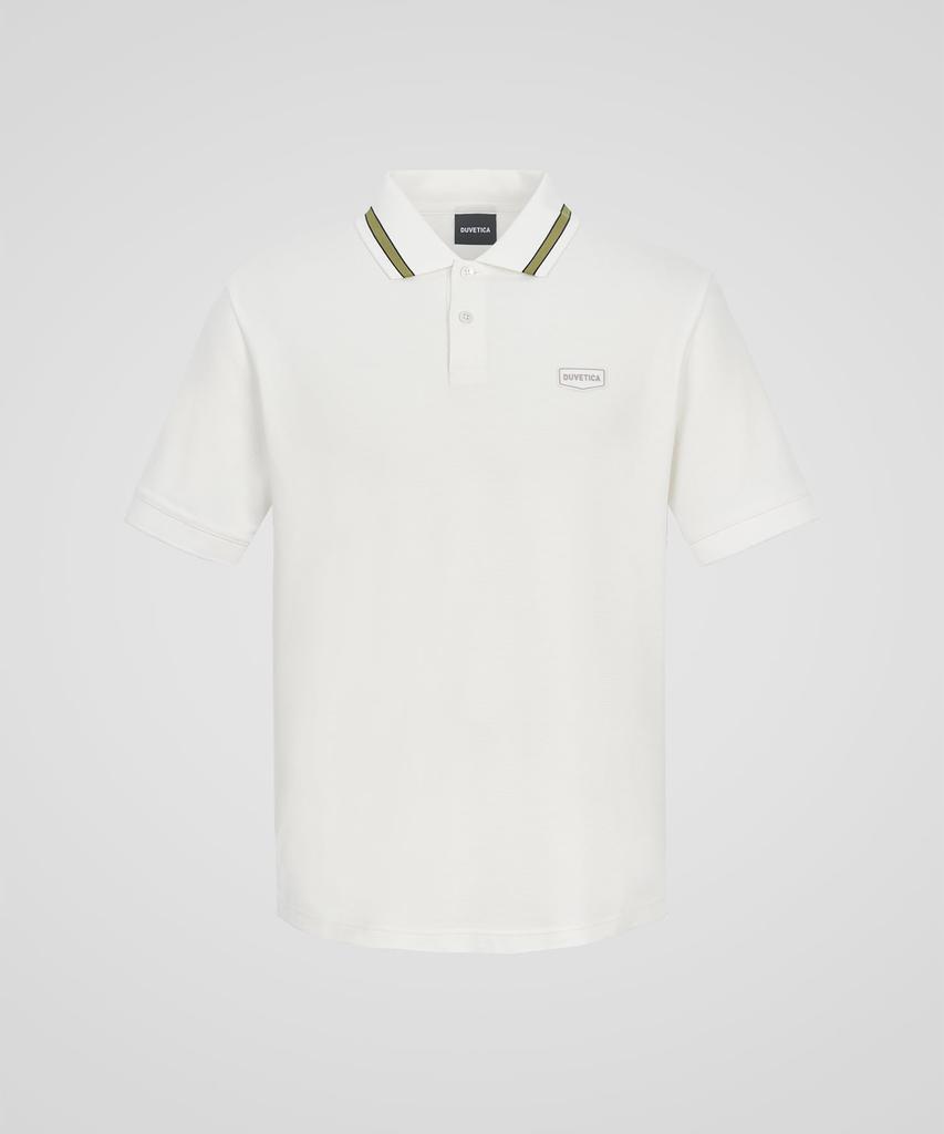 DUVETICA Norcia (Light Ivory) (Men'S Short-Sleeve Polo Shirt)