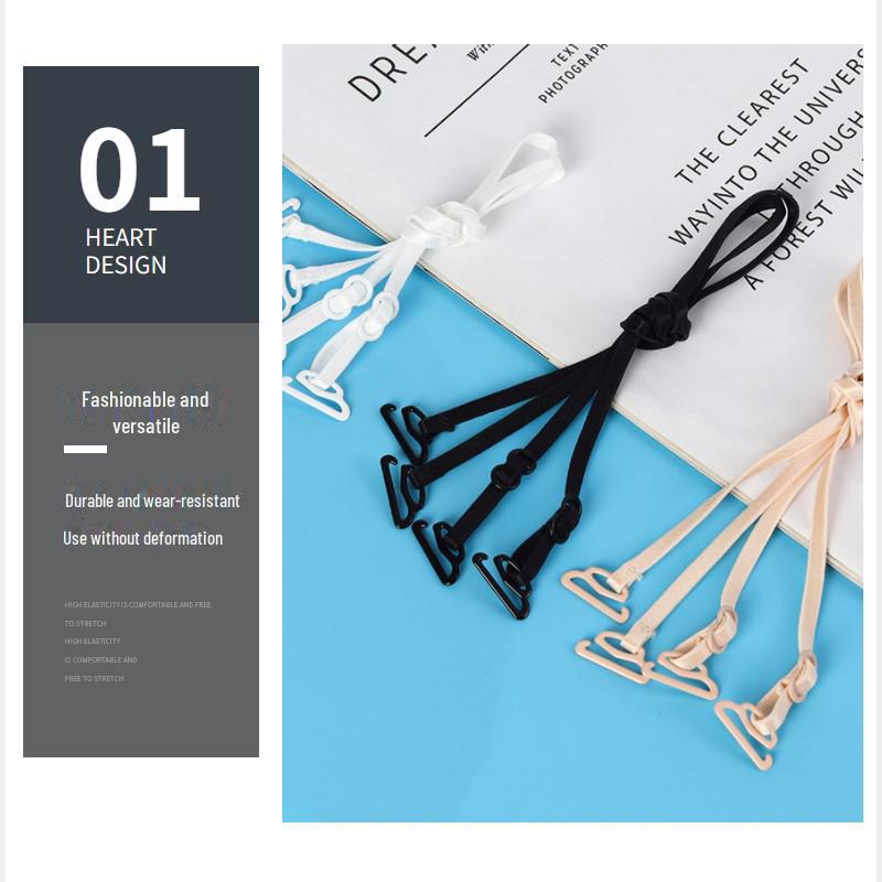 5mm Nylon Unsichtbarer BH mit dünnen, rutschfesten Trägern und elastischer nahtloser Verlängerung für einen schönen Rücken