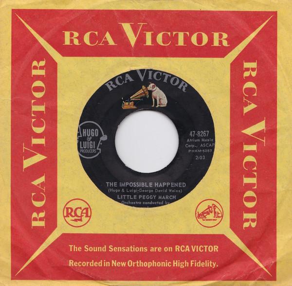 

7inch Record PEGGY MARCH - The Impossible Happened 478267 RCA Victor 1963 US Pop Used