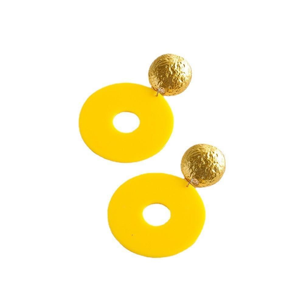 Hoop Modern Alloy Earrings Versatile Geometric Accessory For Women Jewelry Popular