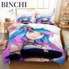 3D Anime Sexy Girls Silvervale Vtuber Bedding Collection Single Twin Full Queen King Size Bed Collection Adult Boys Bedroom Duvet Cover Collections
