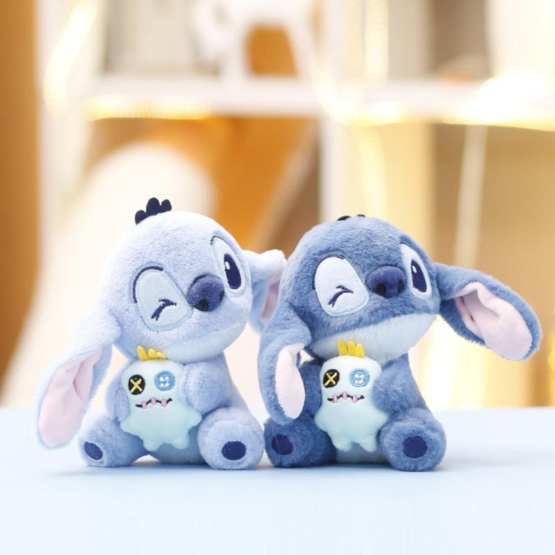 Disney Stitch Plush Toy Keychain Stuffed Doll Backpack Pendant Cute Kids Gift
