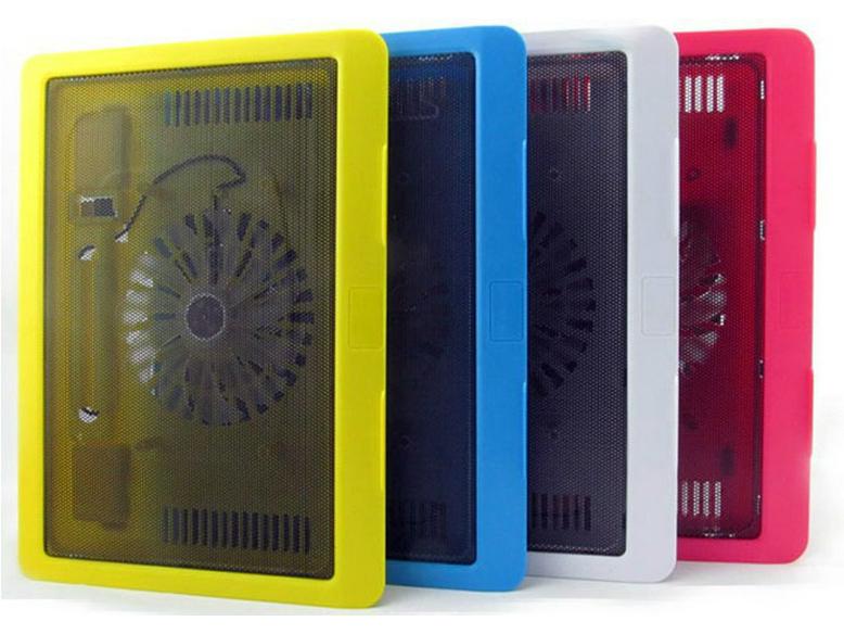 N19 Silent Colorful Laptop Cooling Fan with Suction Base