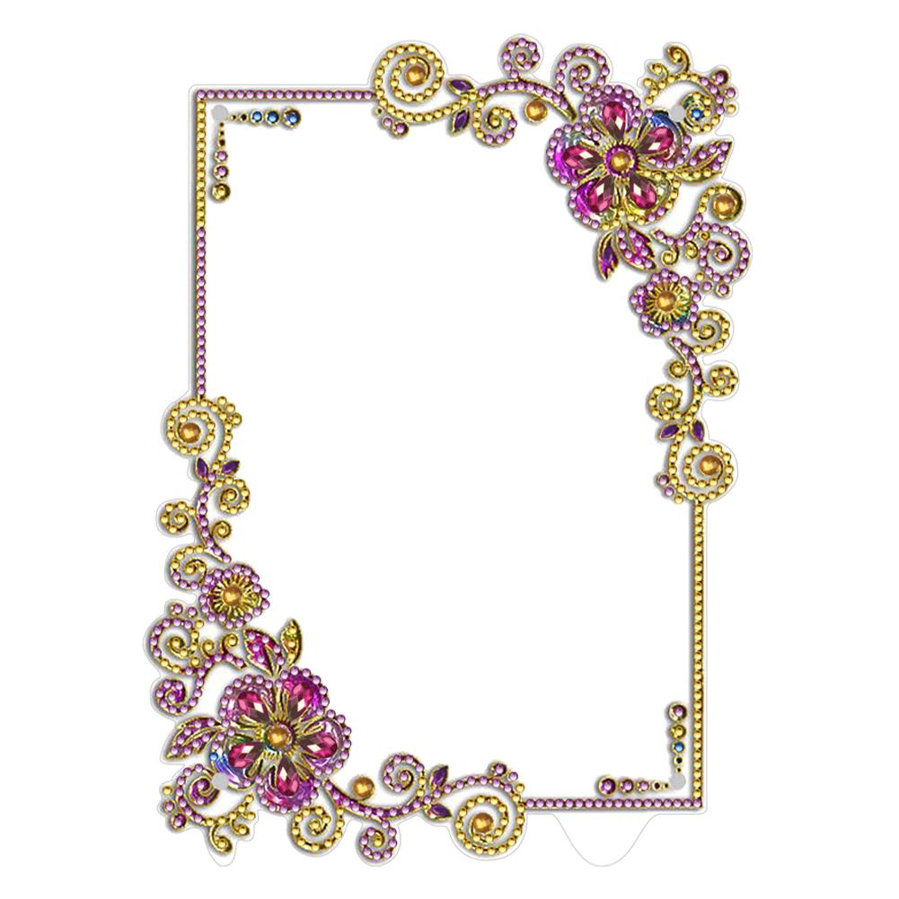 Sada pro DIY diamantové malování se speciálním tvarem květinového stolního diamantového malování ornament diamantový malování fotorámeček pro domácí kancelář