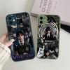 American W-WednesdayS Movie TV A-Addams Matte Transparent Phone Cover For IPhone Case 16 15 14 13 12 11 Pro Max X XS Max Plus