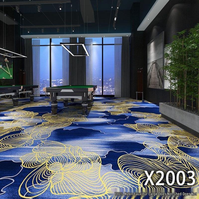 Billiard & Table Tennis Room Carpet - Full Coverage, Wear-Resistant, Flame Retardant, Soundproof