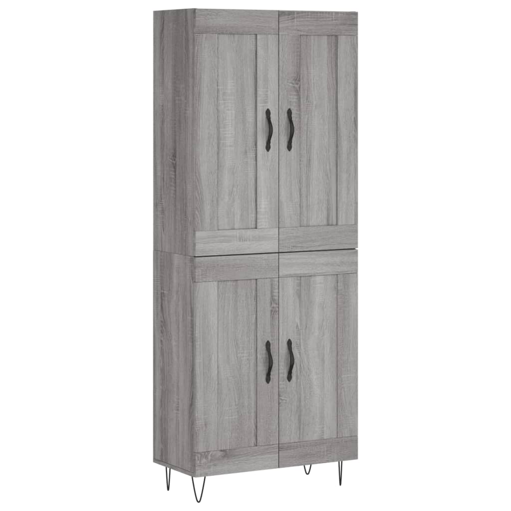 Highboard Grey Sonoma 69.5 x 34 x 180 cm Particleboard
