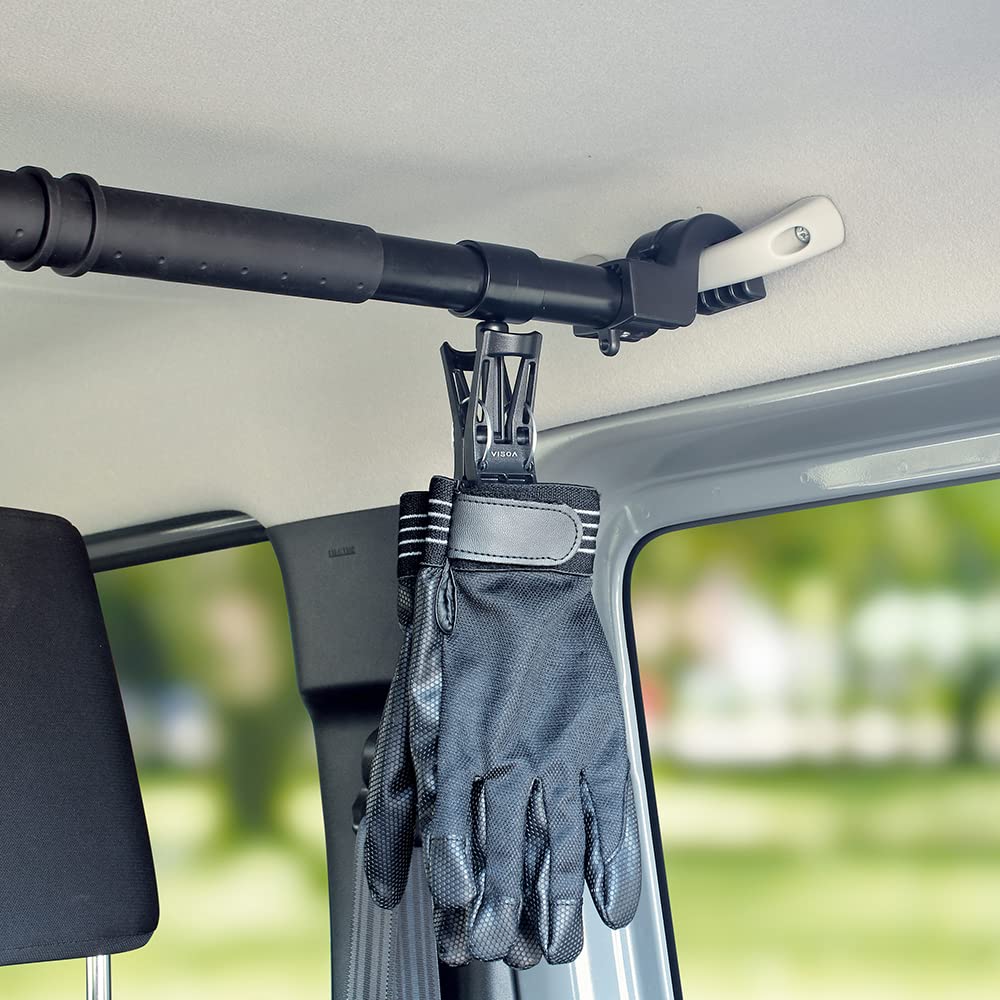 Tsuchiya YAC VISOA Grip Hook for Car Interior Black Multi-Bar U-A17 [Multi-Hook Bars]