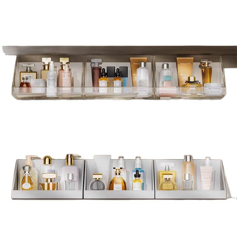 Wall-Mounted Mirror Cabinet Storage Box for Bathroom Cosmetics