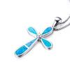 New Product Accessories European and American Cross Single Diamond Droplet Shaped Necklace Pendant Personalized Retro Accessory