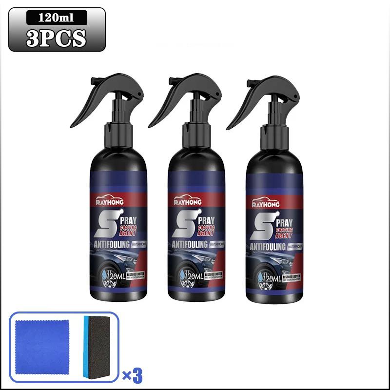 Car Nano Coating Spray Paint Care Cleaner Brightening Blackening Protective Polish Spray Auto Detailing Shine Maintenance Tool