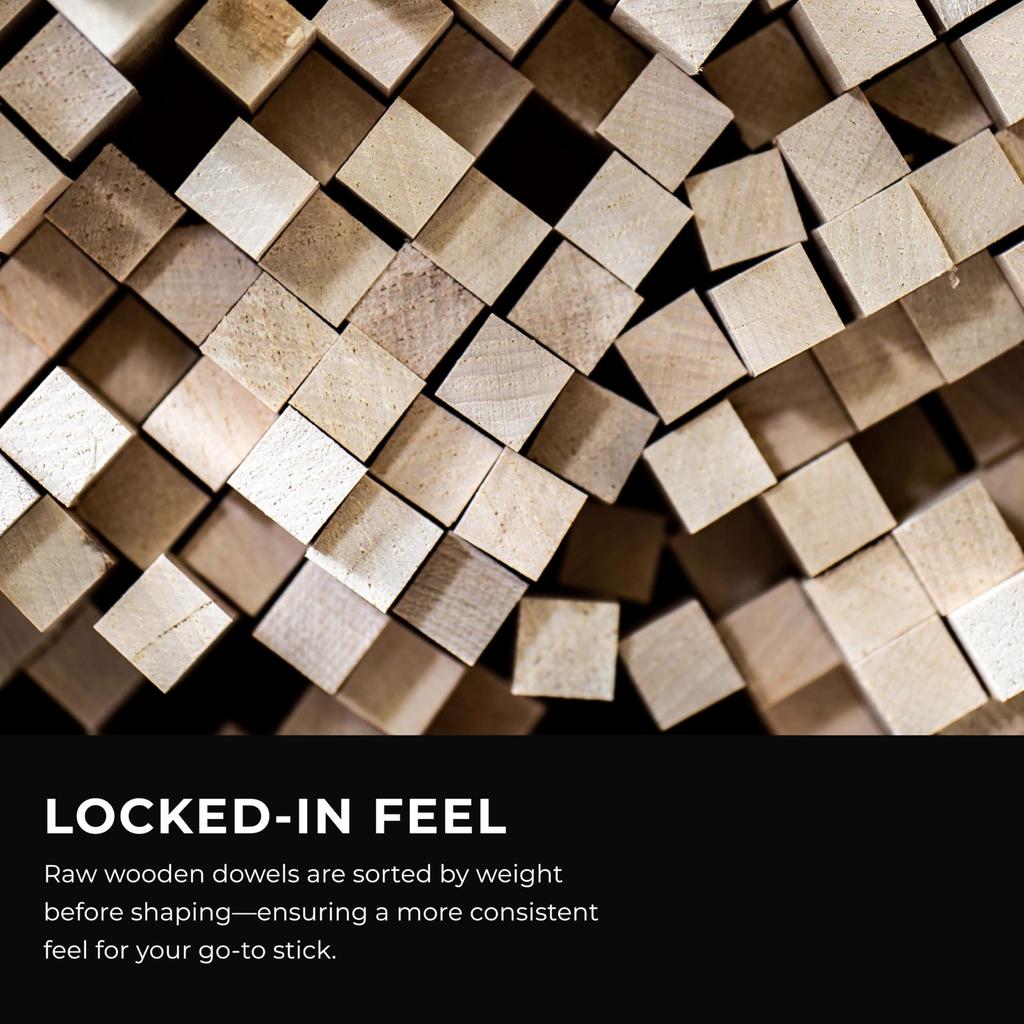 MEINL Stick & Brush Meinl Drumsticks, Signature Model Alex Rüdinger Hickory with Acorn Tip, SB613 (419 X 15.9mm)