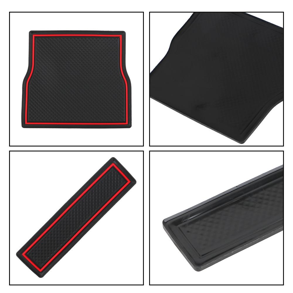Car Console Wrap Mat Gate Slot Center Protective Cup Holder Pads Auto Interior Accessories Anti Slip Mat For Tesla Model 3