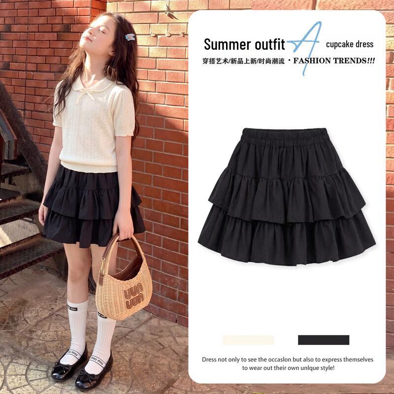 Moonkids Girls  Polo Shirt & Tiered Skirt Summer Set 130cm