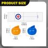 Tabletop Curling Game Set Table Board Sports Shuffleboard Rollers Camping Travel Replacement
